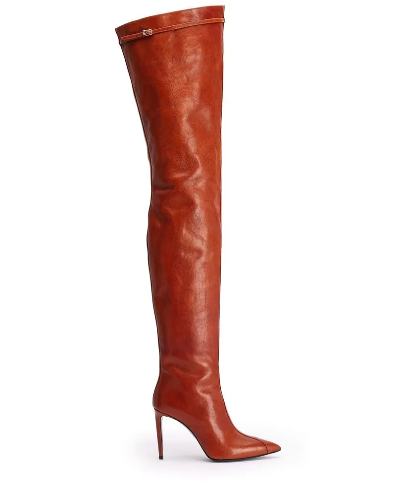 AMI Paris Overknee-Stiefel - Braun Braun