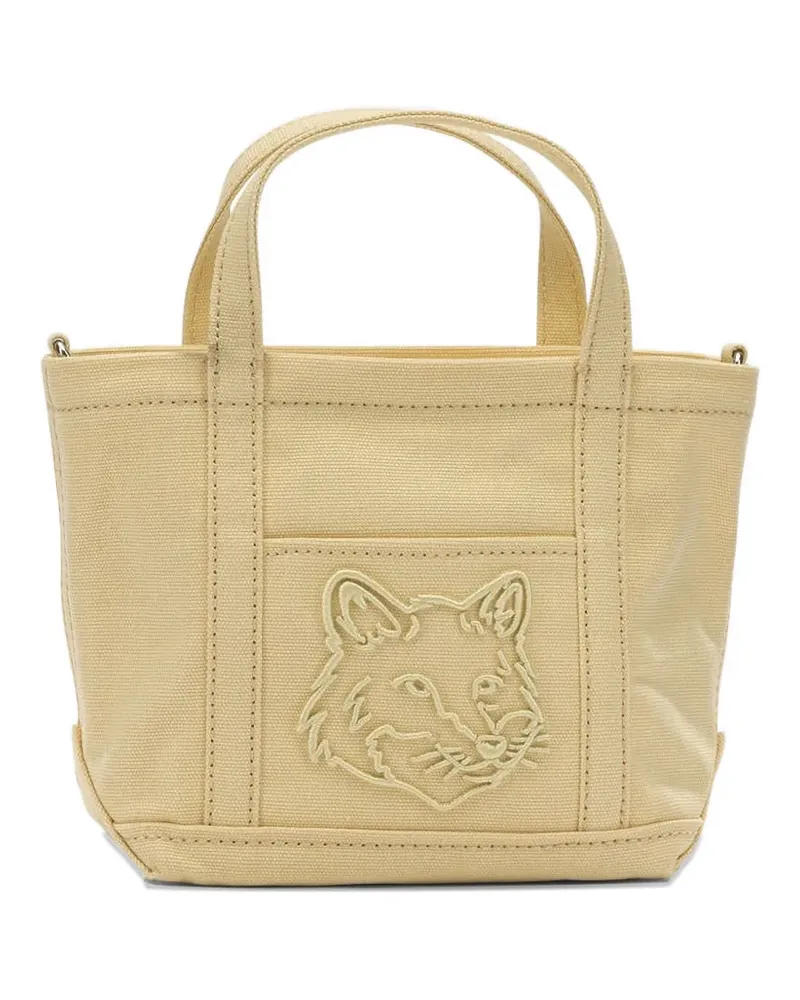 Kitsuné small Fox Head tote bag - Nude Nude