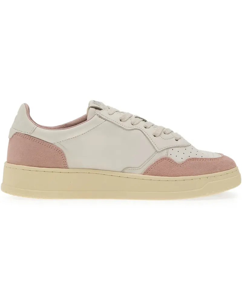 AUTRY Medalist Low Sneakers mit Wildledereinsätzen - Weiß Weiß