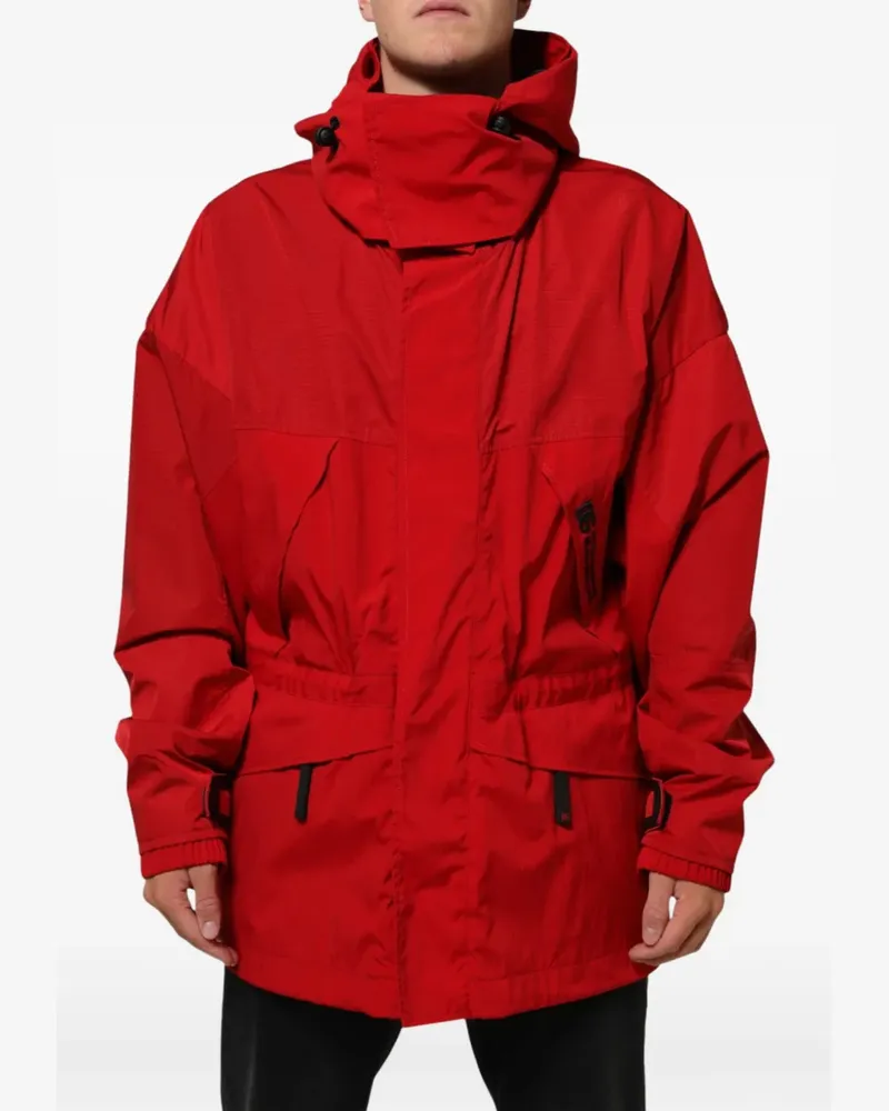 Dolce & Gabbana Ripstopjacke mit Kapuze - Rot Rot