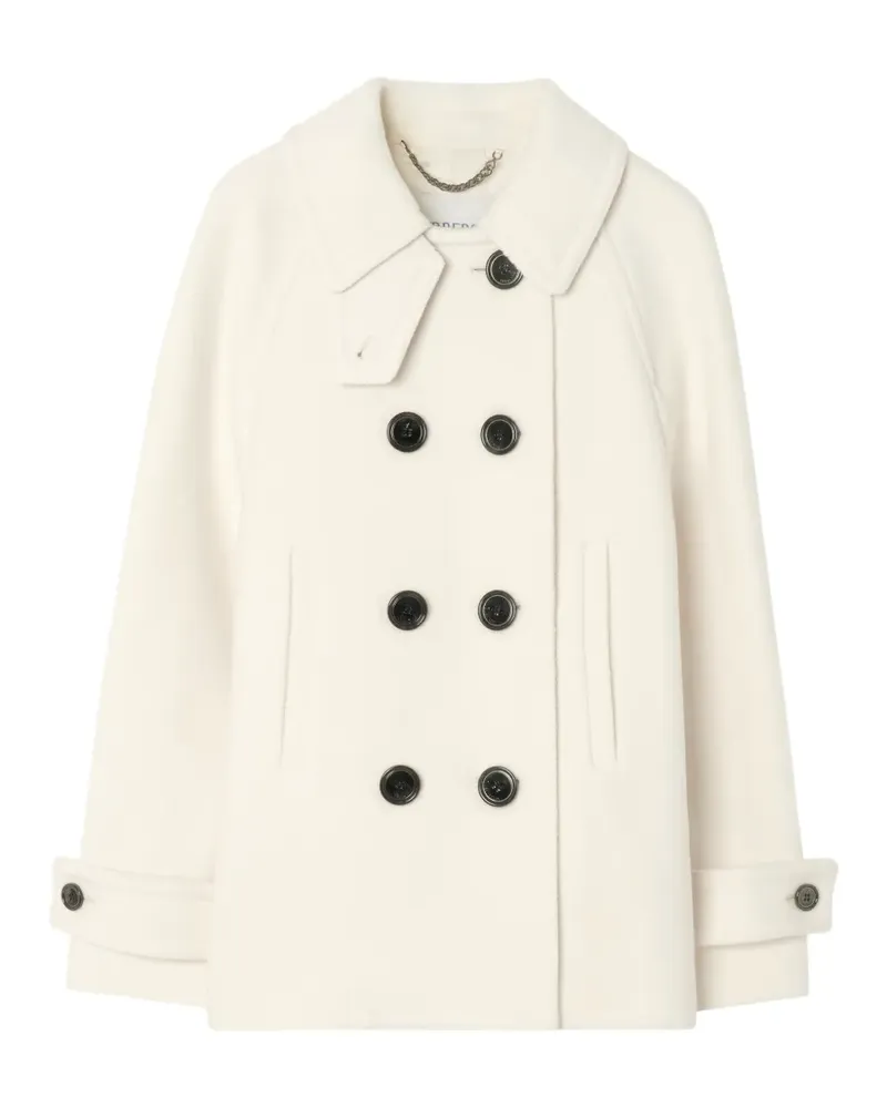 Burberry wool-blend pea coat - Nude Nude