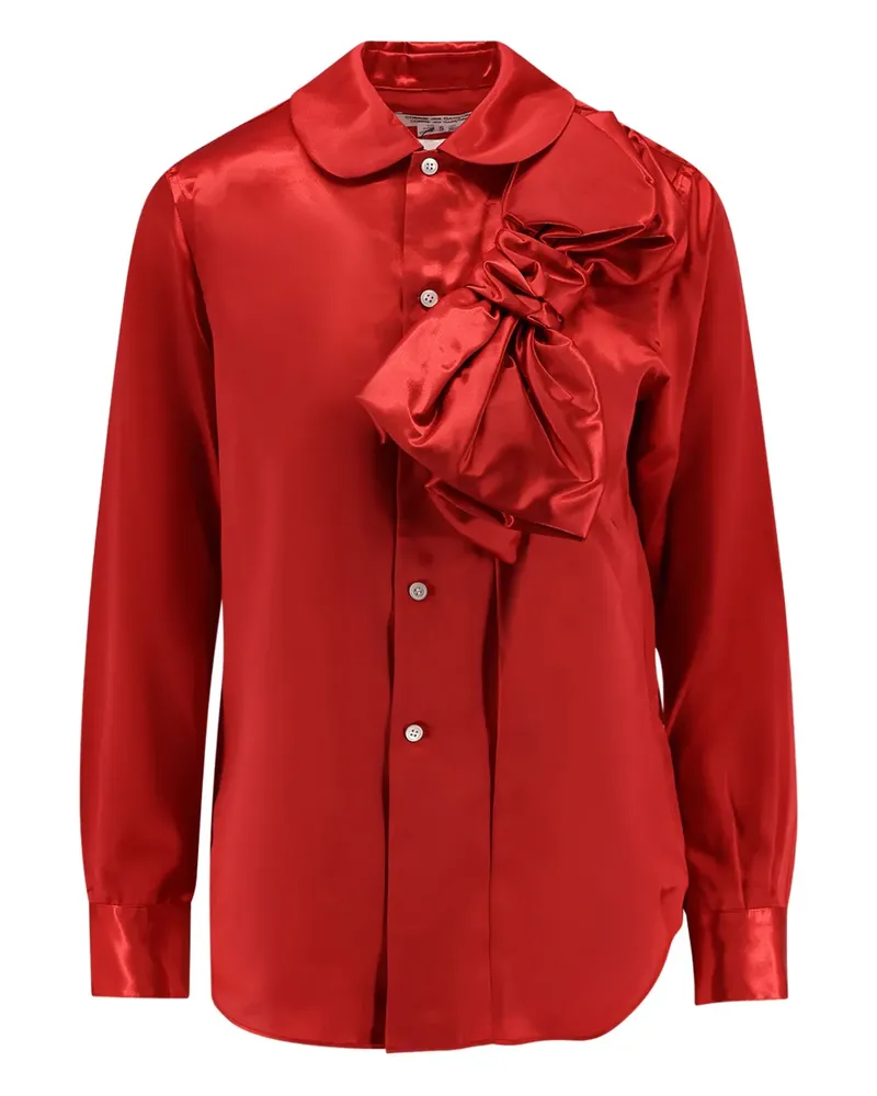 Comme des Garçons bow-detail button-down shirt - Rot Rot