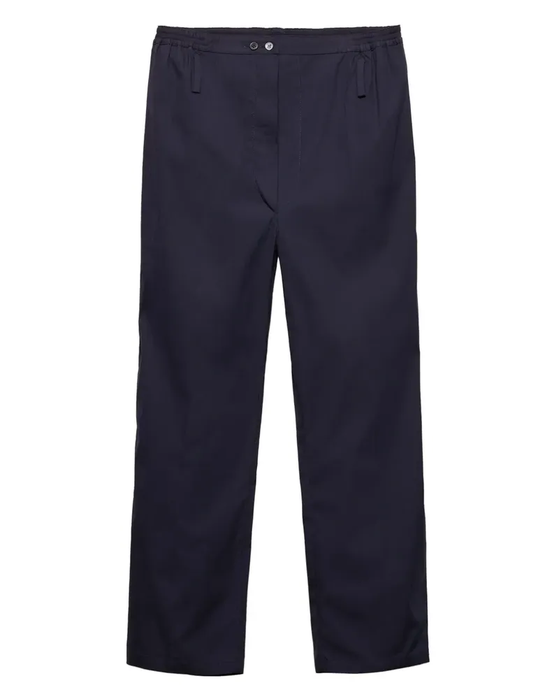 Prada Popeline-Hose - Blau Blau
