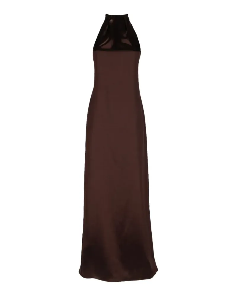 ALYSI halterneck maxi dress - Braun Braun