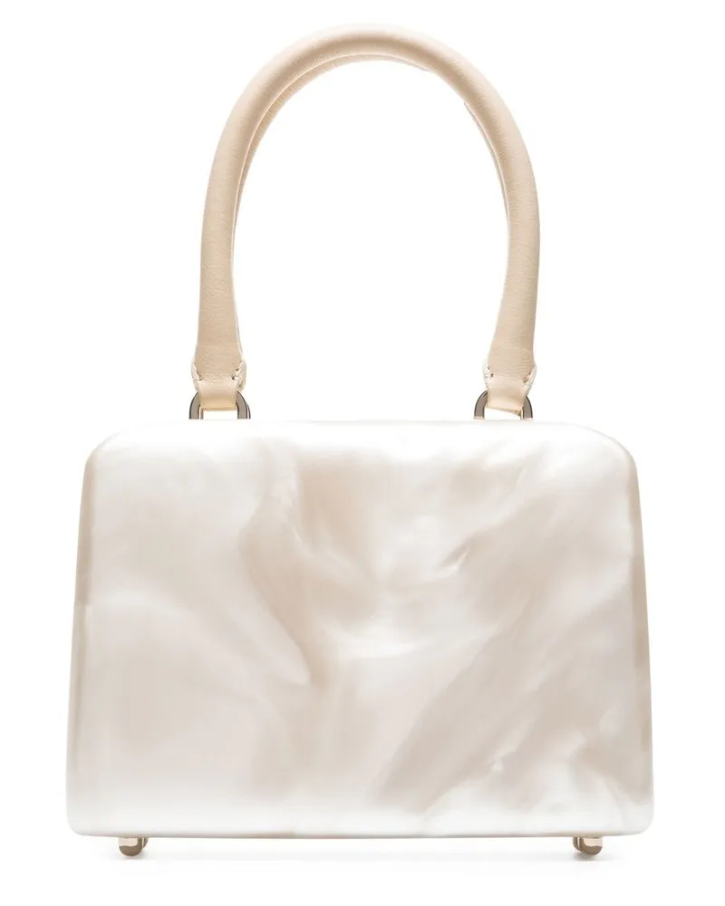 Simone Rocha Mini Tasche mit Perlen Nude