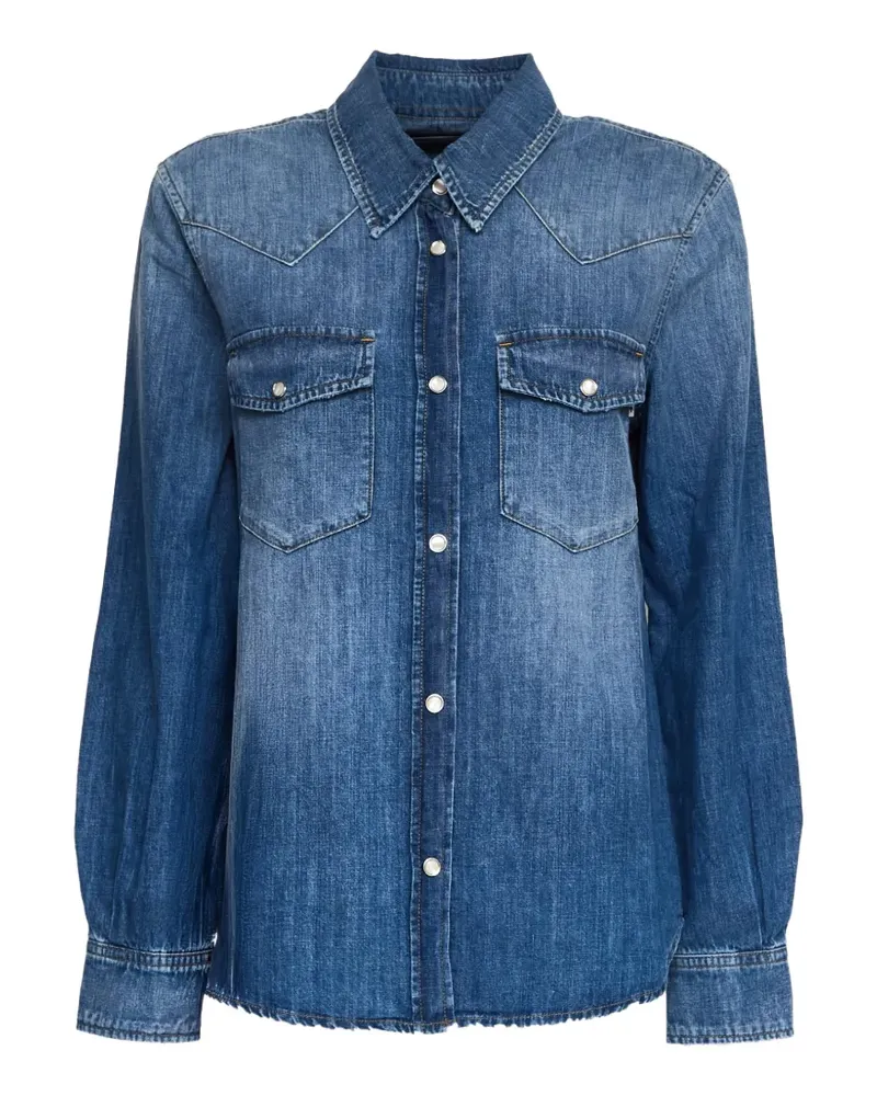 Department 5 button chest pockets shirt - Blau Blau