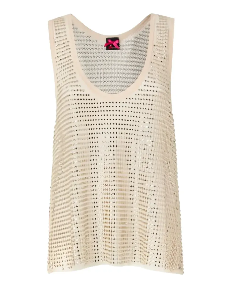 Pinko Dyane Tanktop mit U-Ausschnitt - Nude Nude