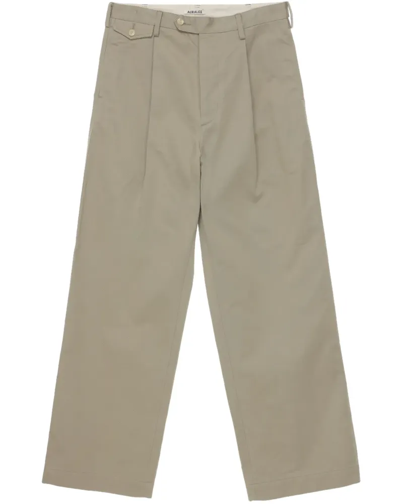 AURALEE Chino mit Abnähern - Grün Grün