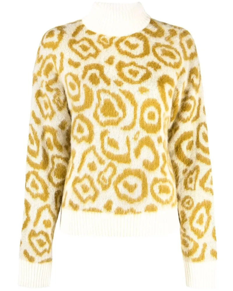 Essentiel Pullover mit Stehkragen Gelb