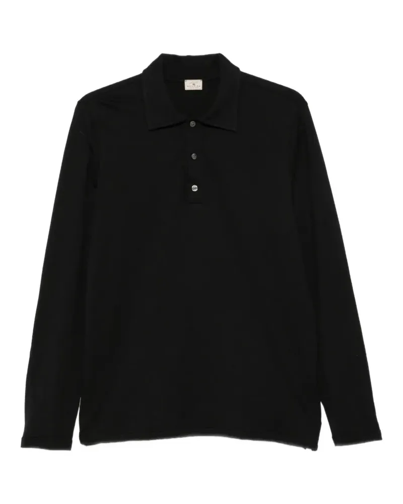 SONRISA long-sleeve polo shirt - Schwarz Schwarz
