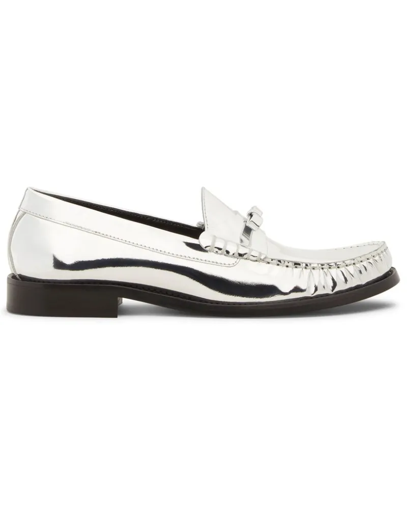 Stuart Weitzman Lottie Bow Loafer - Silber Silber