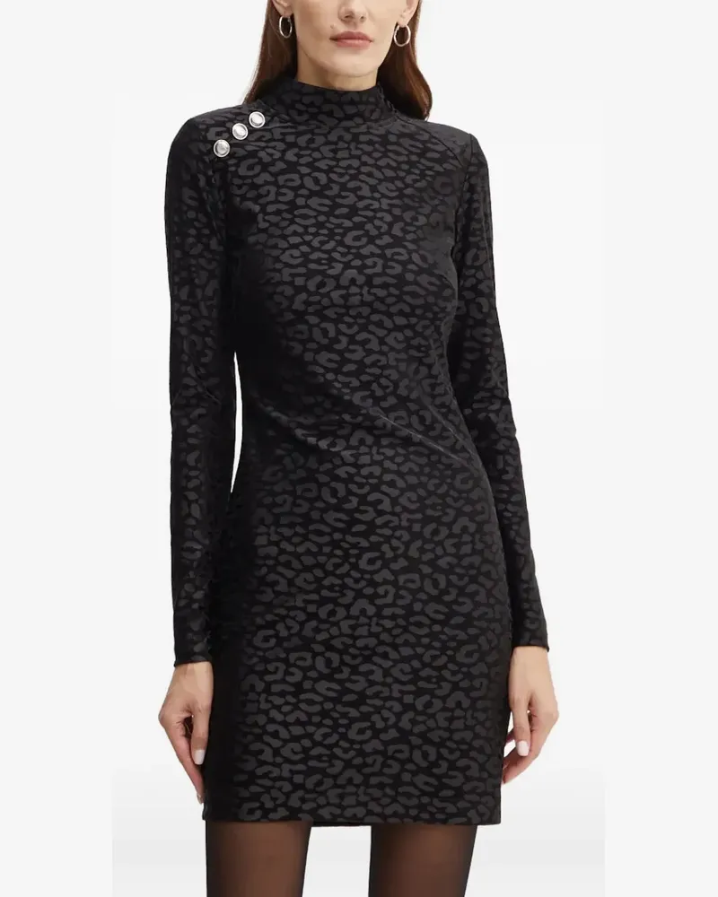Guess Minikleid mit langen Ärmeln - Schwarz Schwarz