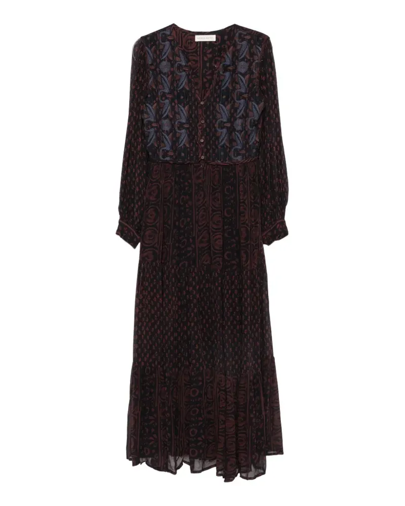 MAISON HOTEL Besticktes Maxikleid - Rot Rot