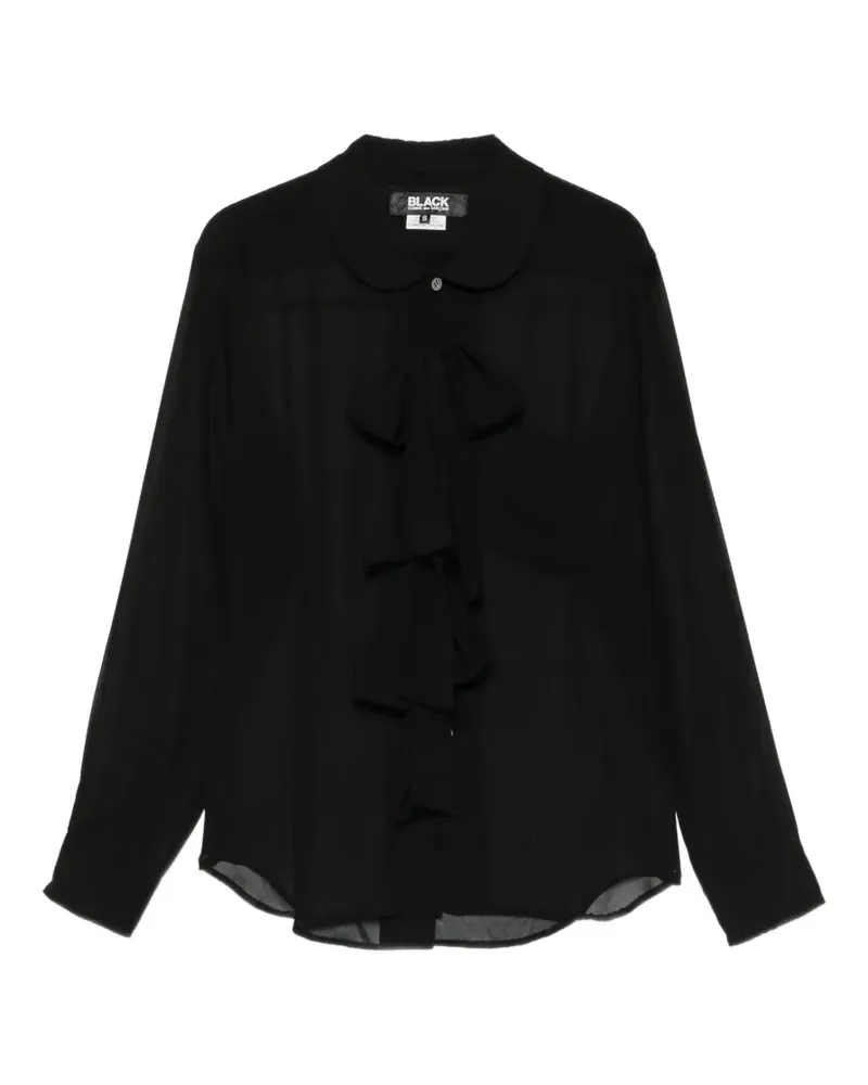 Comme des Garçons Hemd mit Schleifendetail - Schwarz Schwarz