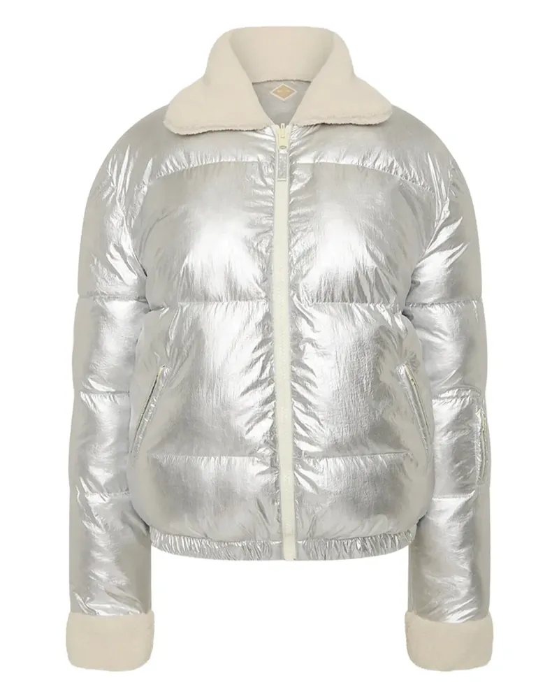 The Upside Lotti reversible puffer jacket - Silber Silber