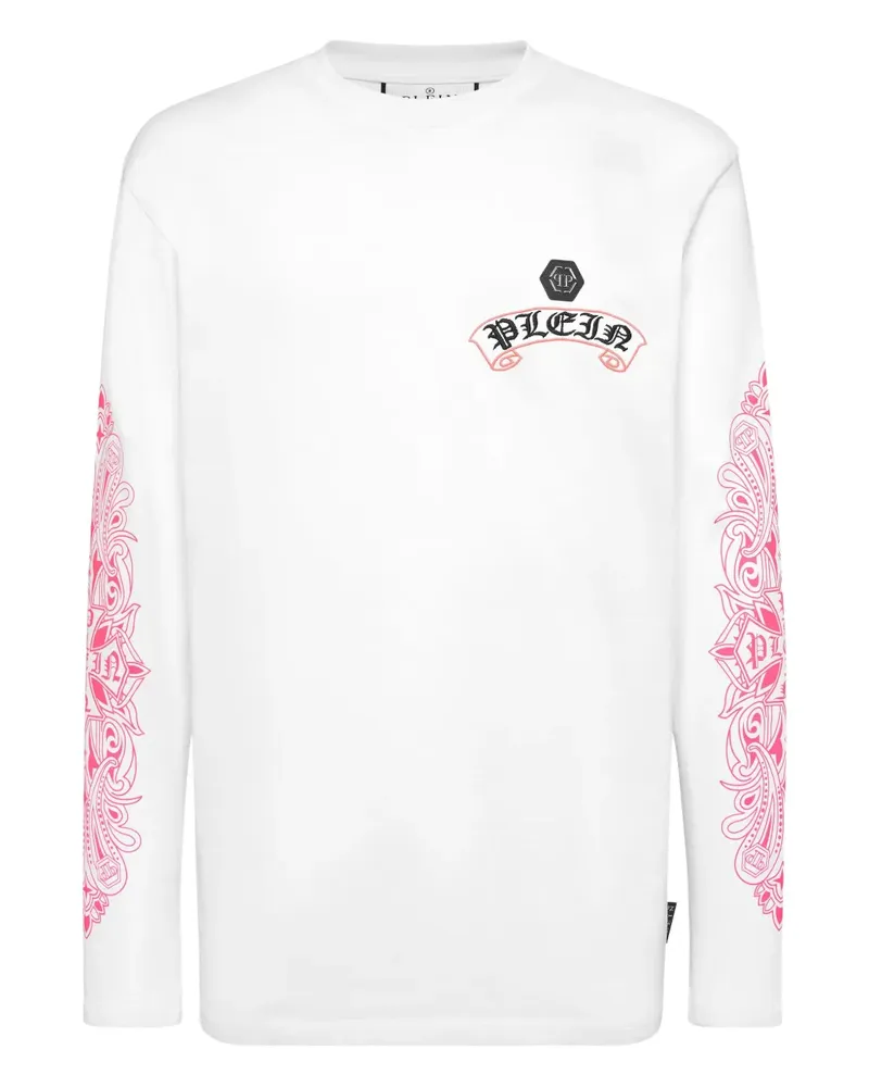 Philipp Plein Chrome Crest T-Shirt - Weiß Weiß