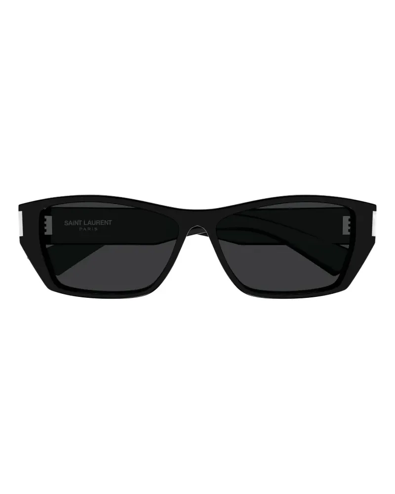 Saint Laurent SL 928 Sonnenbrille mit eckigem Gestell - Schwarz Schwarz