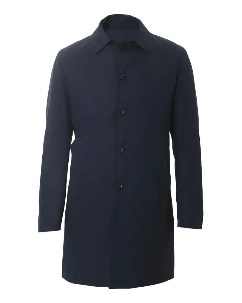 LARDINI Klassischer Mantel mit Knopfleiste - Blau Blau