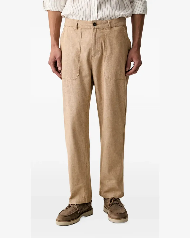 Scotch&Soda Harper patch-pocket chinos - Nude Nude