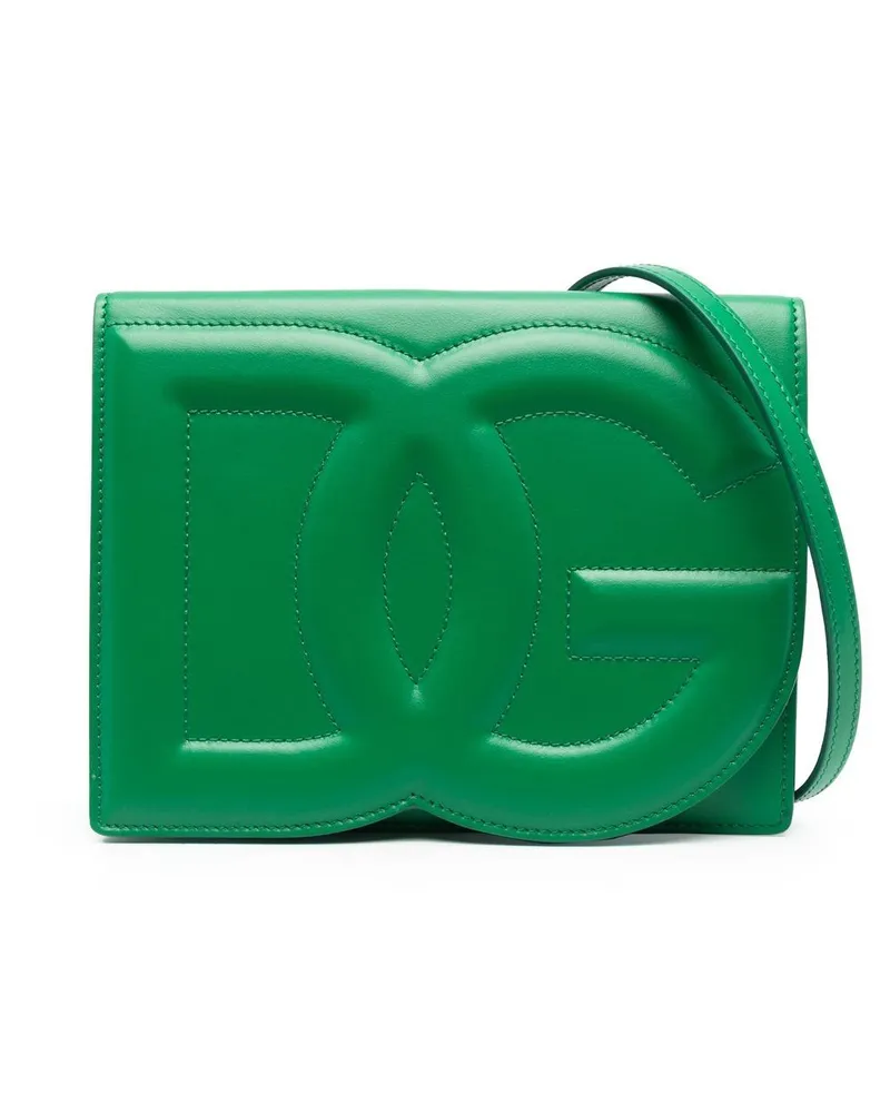 Dolce & Gabbana Umhängetasche mit DG-Logo - Grün Grün