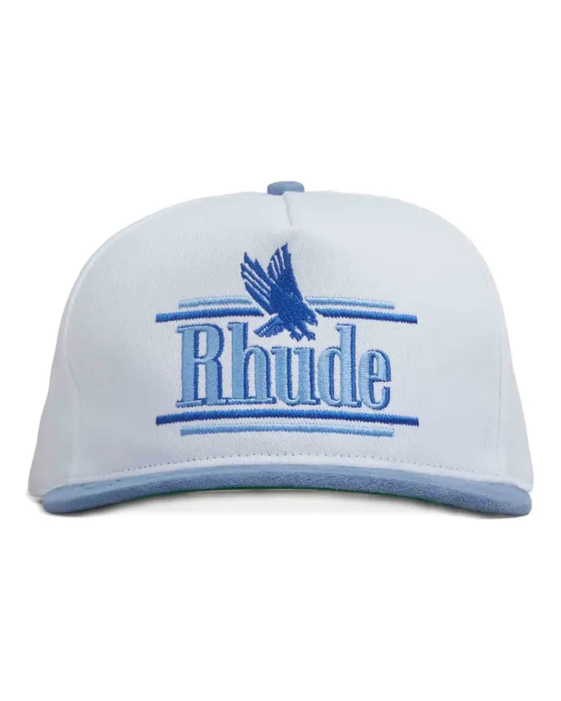 RHUDE logo-embroidered cap - Weiß Weiß
