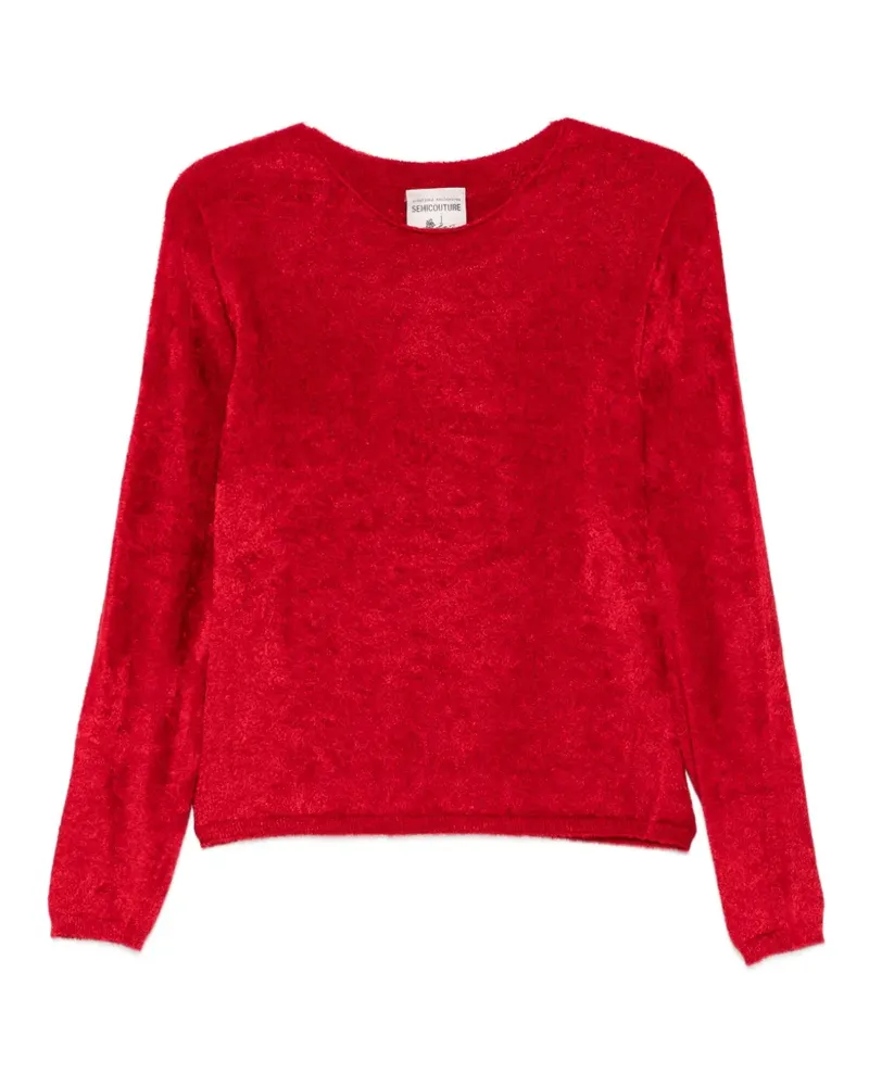 Semicouture brushed long-sleeve knit - Rot Rot