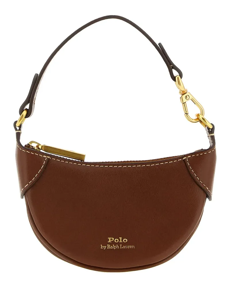 Ralph Lauren Saddle-Bag mit Logo-Detail - Braun Braun