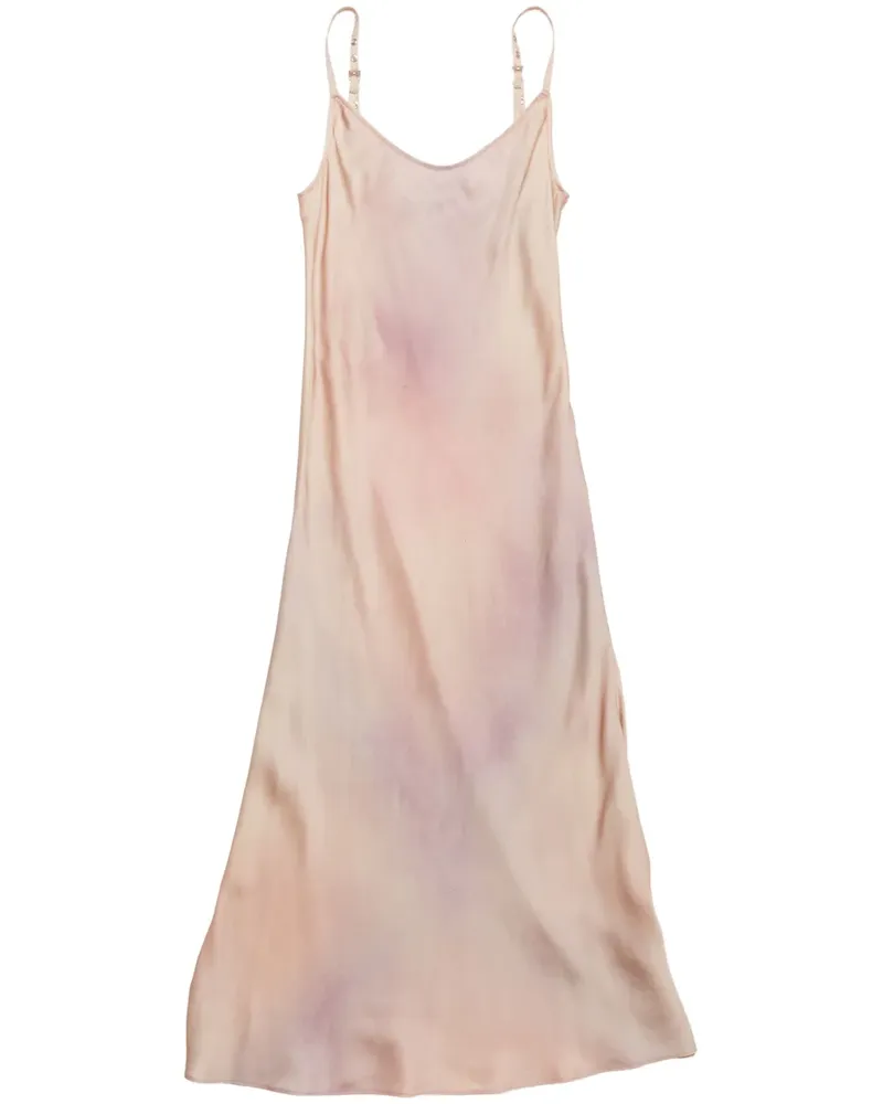 Acne Studios Midikleid mit ausgewaschenem Effekt - Rosa Rosa