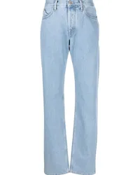 ATTICO Gerade High-Rise-Jeans Blau