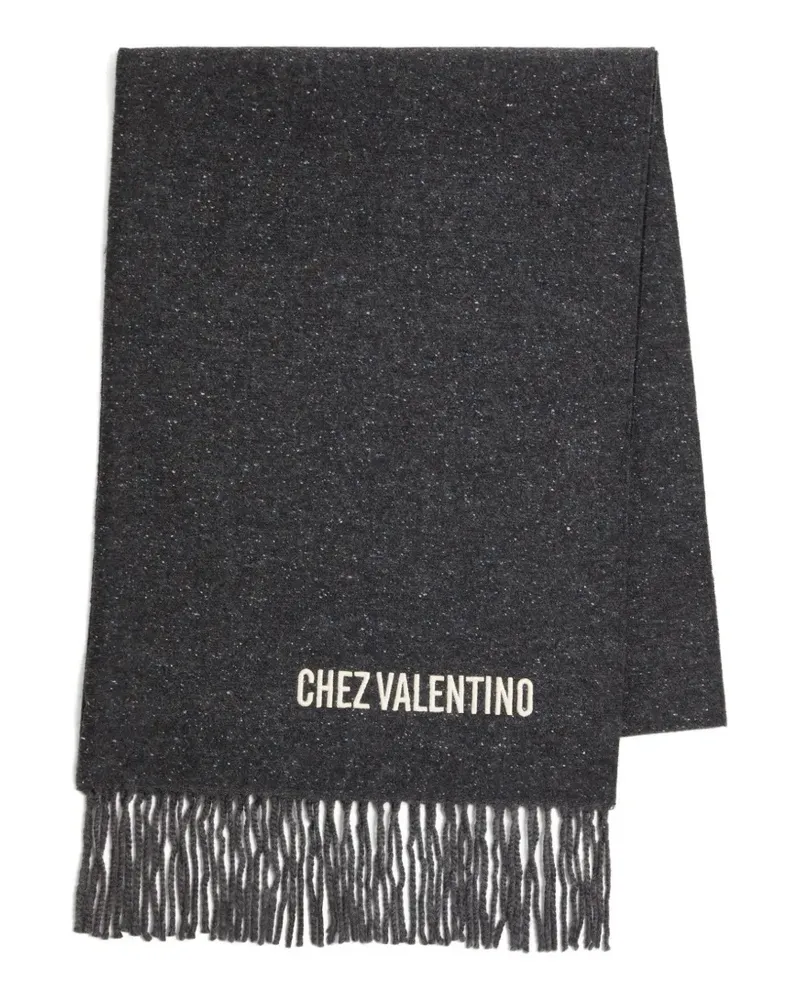 Valentino Garavani Schal mit VLogo-Stickerei - Grau Grau