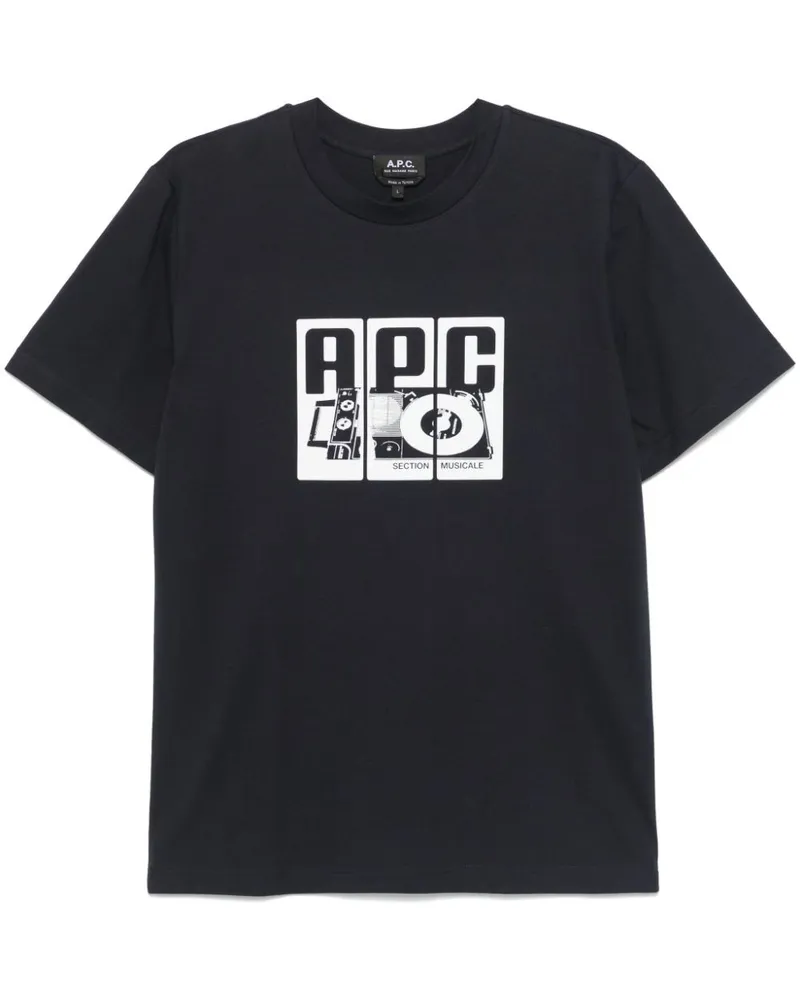 A.P.C. Platine T-Shirt - Blau Blau