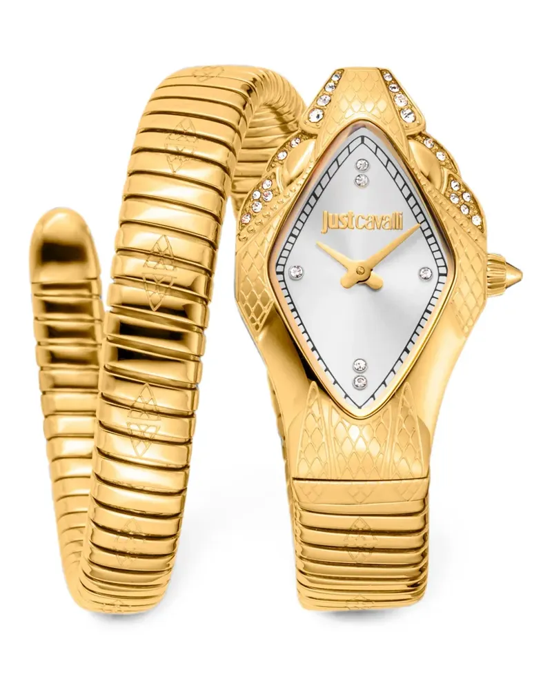 Just Cavalli Ferocious Snake Armbanduhr 22mm - Silber Silber