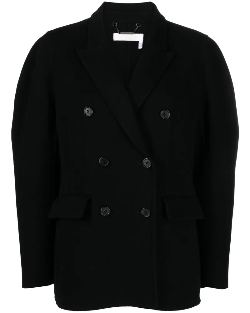 Chloé Klassische Cabanjacke - Schwarz Schwarz