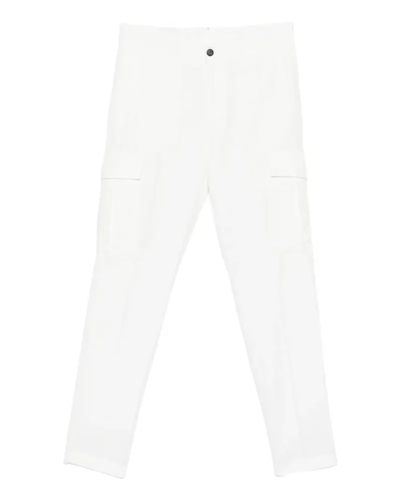 Eleventy belt-loop cargo pants - Weiß Weiß