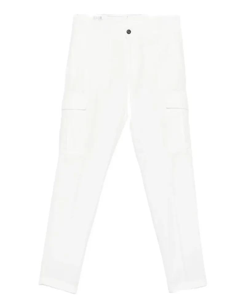 Eleventy belt-loop cargo pants - Weiß Weiß