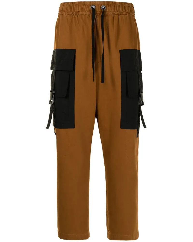 Ports V Cropped-Hose mit Einsatz - Braun Braun