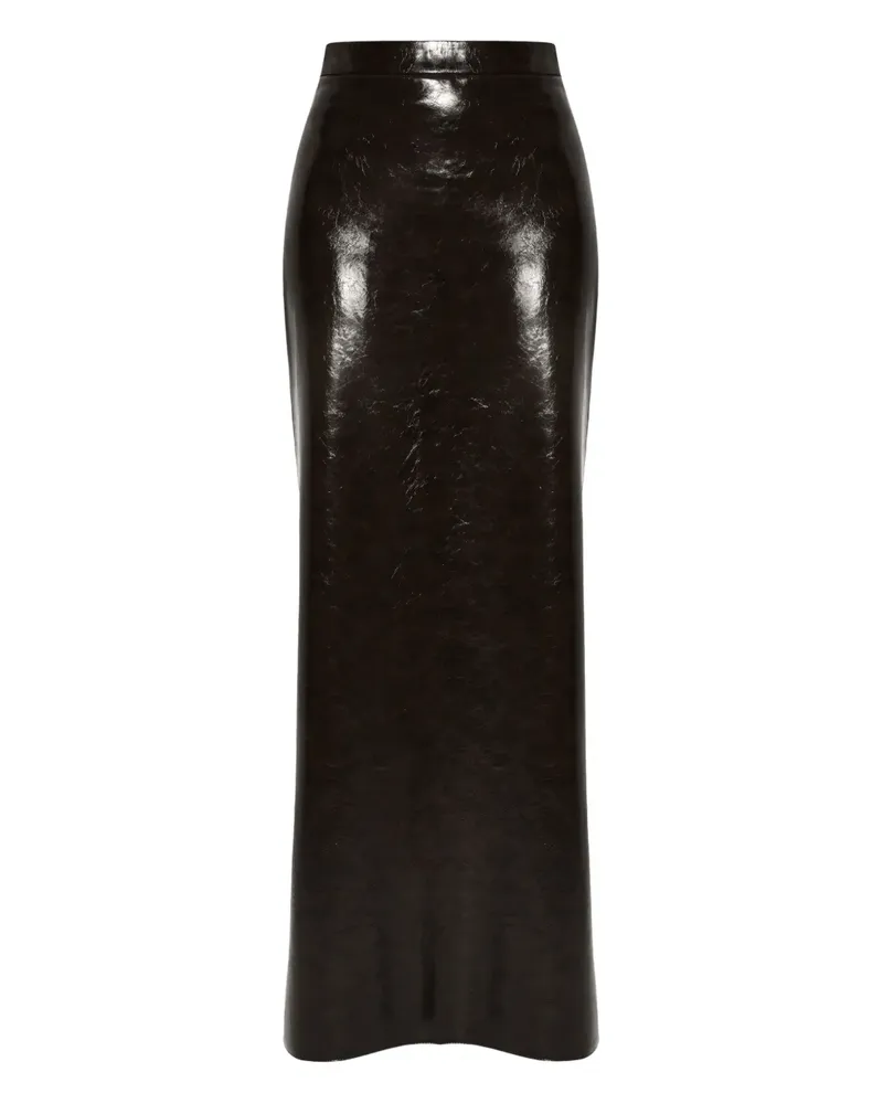 ANOUKI faux-leather maxi skirt - Braun Braun