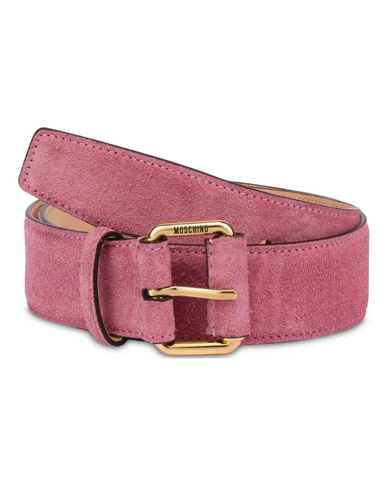 Moschino Gürtel aus Wildleder - Rosa Rosa