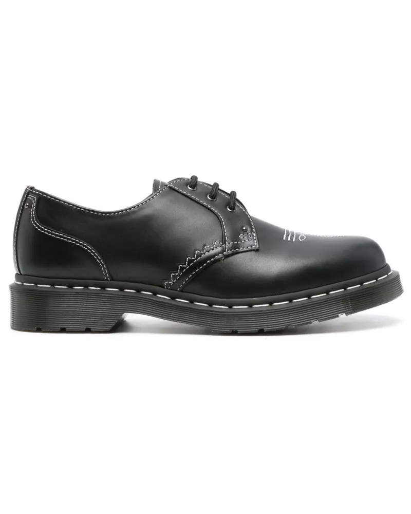 Dr.Martens Derby-Schuhe mit Kontrastnähten - Schwarz Schwarz