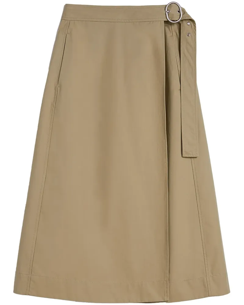 Jil Sander Gewickelter Midirock mit Schnalle - Nude Nude