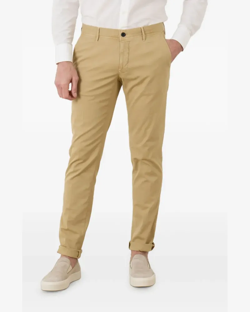 Incotex Halbhohe Tapered-Hose - Nude Nude