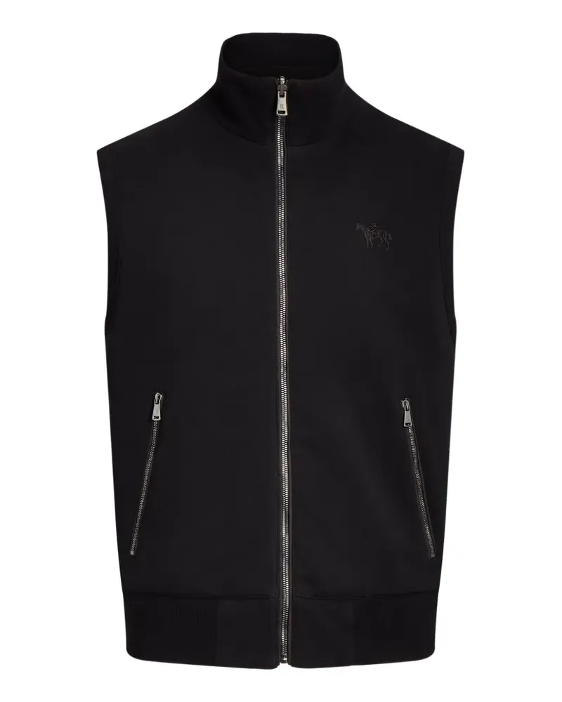 Ralph Lauren logo-embroidered reversible gilet - Schwarz Schwarz