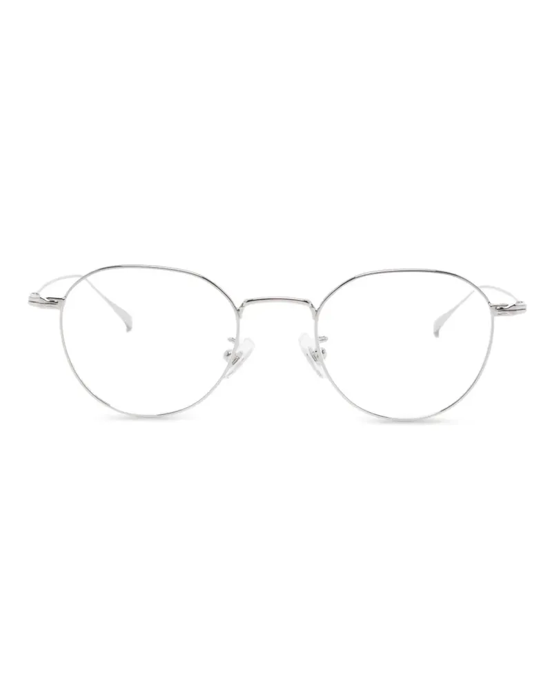 Montblanc Brille mit rundem Gestell - Silber Silber
