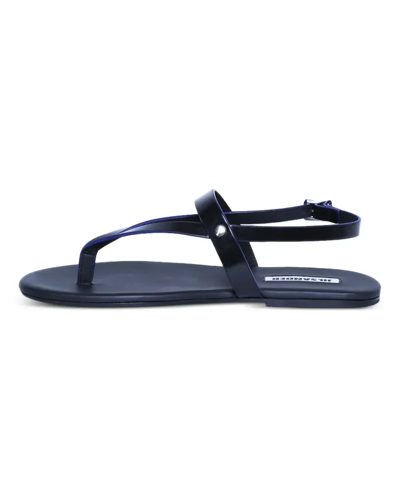 Jil Sander buckle-strap flat sandals - Schwarz Schwarz