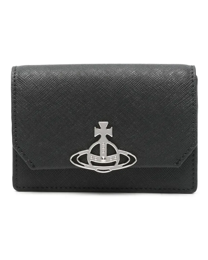Vivienne Westwood Portemonnaie mit Schild - Schwarz Schwarz