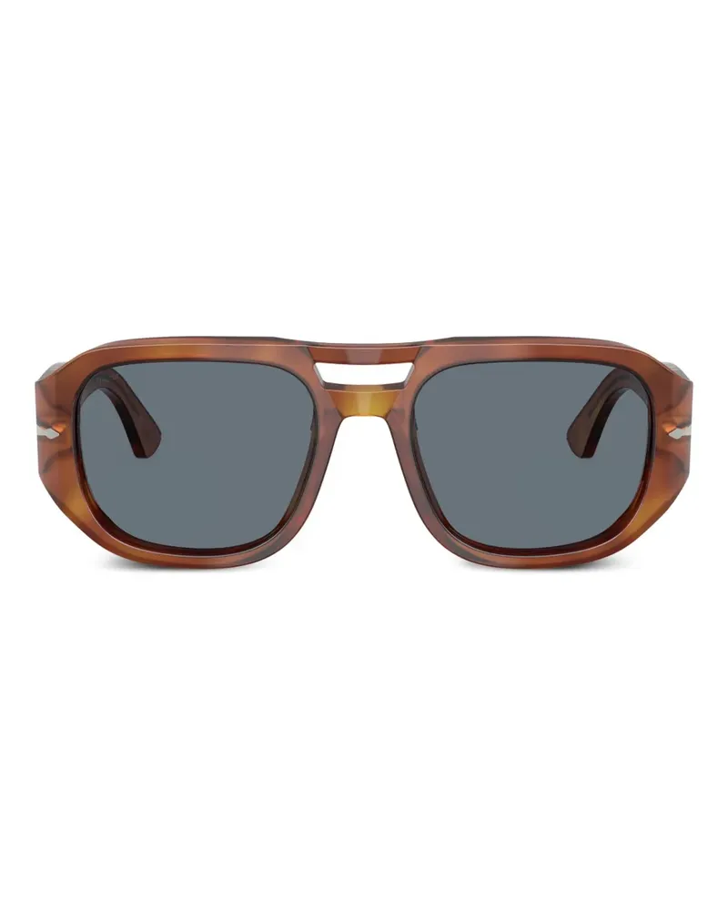 Persol Sonnenbrille mit eckigem Gestell - Braun Braun
