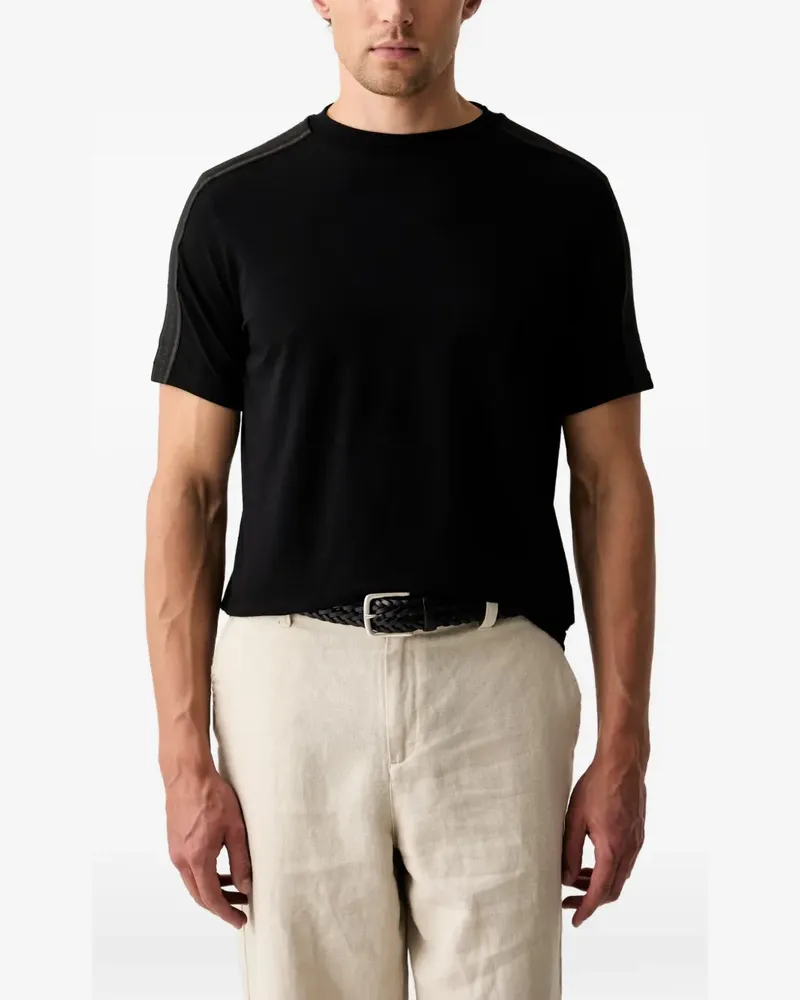 Karl Lagerfeld logo-tape T-shirt - Schwarz Schwarz