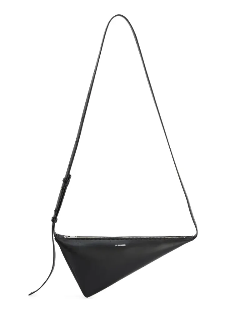 Jil Sander Triangle Kuriertasche - Schwarz Schwarz