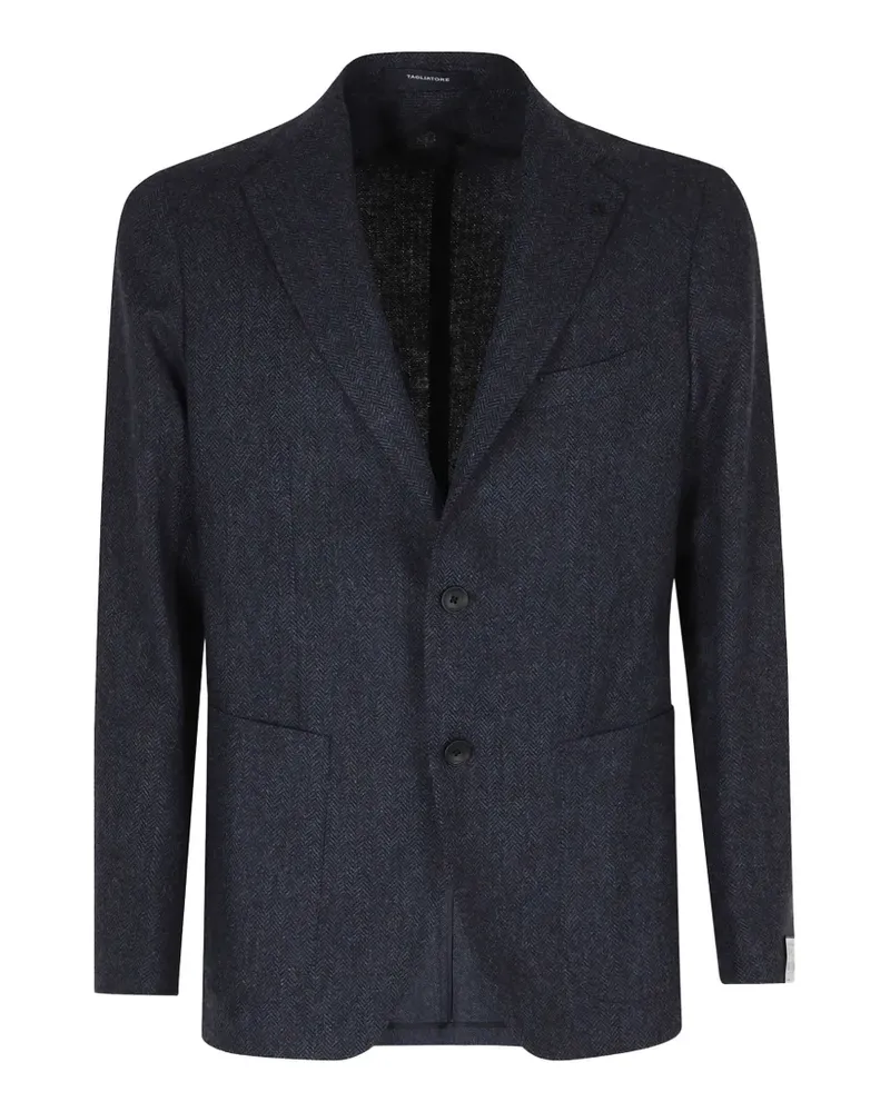 Tagliatore Sakko mit Fischgrätenmuster - Blau Blau