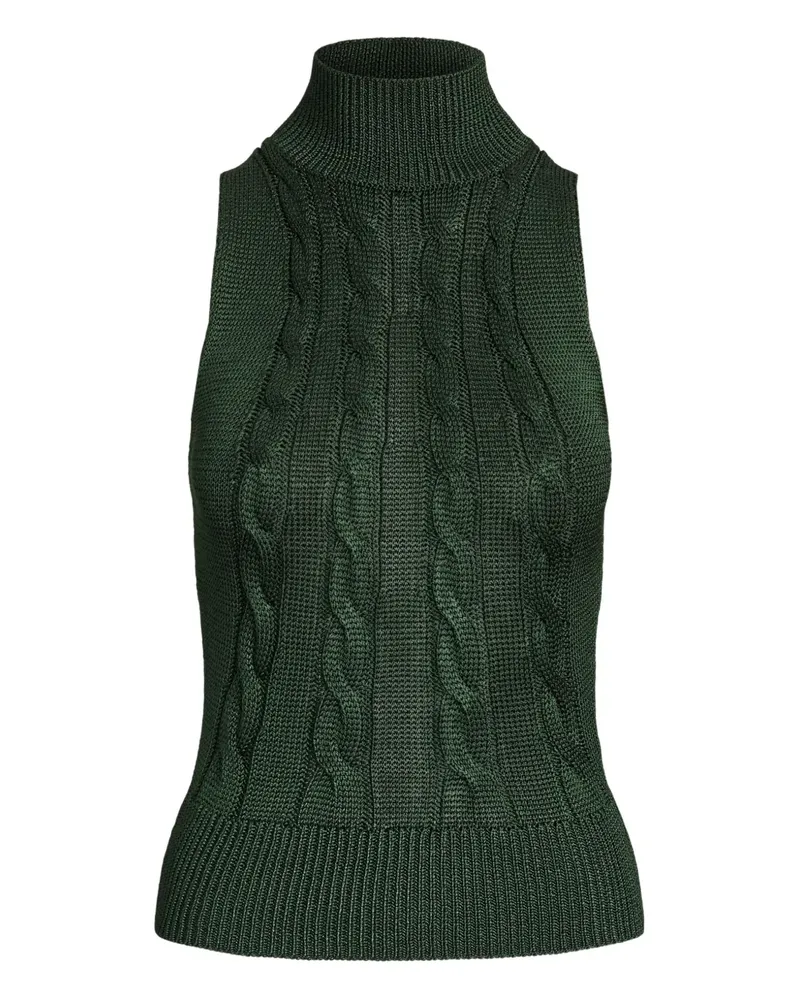 Ralph Lauren Pullunder mit Zopfmuster - Grün Grün